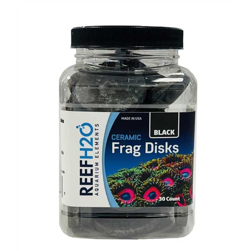 Bulk Ceramic Black Frag Disks (30 pc) - ReefH2O