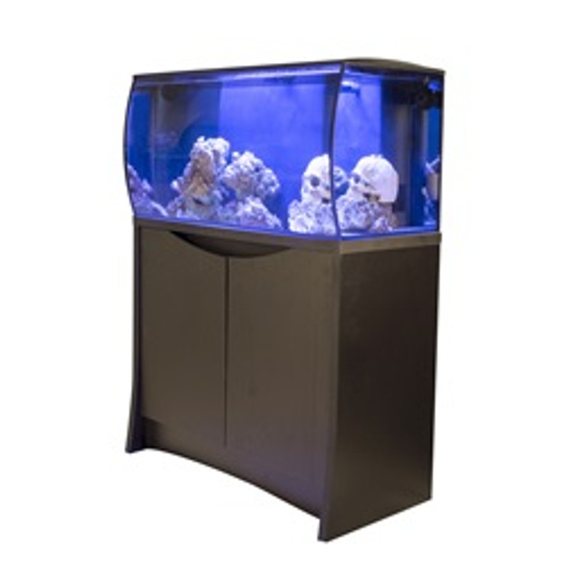 Saltwater Flex 32.5 Gallon Aquarium & Stand Combo (Black) - Fluval