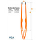 18" (ORANGE) Never-Rust Aquarium Tweezers UV - VCA