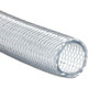 (OPEN BOX) 6FT CUT of 1" ID Reinforced Clear PVC Tubing w/Polyester Braided Vinyl (by the Foot)