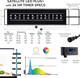 (OPEN BOX) 24" - 36" Inch Satellite Freshwater LED Plus Full Spectrum RGB+W Light for Aquariums (4506) - Current USA