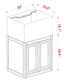 INT 50 Lagoon Aquarium w/ APS Stand – White - Innovative Marine
