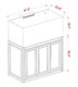 EXT 100 Lagoon Aquarium w/ APS Stand – Black - Innovative Marine