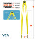 12" (YELLOW) Never-Rust Aquarium Tweezers UV - 2nd Gen - VCA