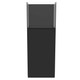 22.4 Gallon Rimless AIO Glass Nano Tank w/ Black Stand - PRO Series - Fiji Cube