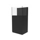 32 Gallon Rimless AIO Glass Nano Tank w/ Black Stand - PRO Series - Fiji Cube