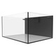 48 Gallon Shallow External Overflow Rimless Nano Tank w/ Black Stand- Fiji Cube