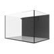 81 Gallon External Overflow Rimless Tank w/ Black Stand - Fiji Cube
