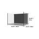 81 Gallon External Overflow Rimless Tank w/ Black Stand - Fiji Cube