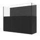 171 Gallon External Overflow Rimless Tank w/ Black Stand - Fiji Cube