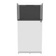32 Gallon Internal Middle Overflow Rimless Tank w/ White Stand - Fiji Cube