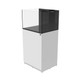 32 Gallon Internal Middle Overflow Rimless Tank w/ White Stand - Fiji Cube