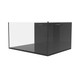 48 Gallon Shallow Internal Middle Rimless Tank w/ Black Stand - Fiji Cube