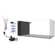 38 Gallon Rimless AIO Glass Nano Tank w/ White Stand - PRO Series - Fiji Cube