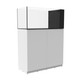 38 Gallon Rimless AIO Glass Nano Tank w/ White Stand - PRO Series - Fiji Cube