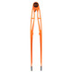 19" (SUNSET ORANGE) Never-Rust Aquarium Tweezers UV - 2nd Gen - VCA