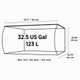 (OPEN BOX) Fluval Saltwater Flex 32.5 Gallon Aquarium - Black 
