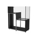112 Gallon Peninsula Drop Off Aquarium  w/ Black Stand - Fiji Cube