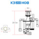 (OPEN BOX) K3 200HOB Protein Skimmer - IceCap