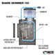 (OPEN BOX) Shark Protein Skimmer 150 (Up to 40 Gallons) - Sicce