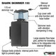 (OPEN BOX) Shark Protein Skimmer 150 (Up to 40 Gallons) - Sicce