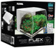 (OPEN BOX) FLEX 34L 9 Gallon Aquarium Kit WHITE - (14" x 13" x 13")  - Fluval