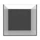 22.4 Gallon External Overflow Rimless Nano Tank w/ Black Stand (Full Package) - Fiji Cube