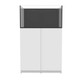 48 Gallon Shallow External Overflow Rimless Nano Tank w/ White Stand (Full Package) - Fiji Cube