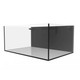 57 Gallon Shallow External Overflow Rimless Tank w/ White Stand (Full Package) - Fiji Cube