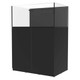 57 Gallon Shallow External Overflow Rimless Tank w/ Black Stand (Full Package)- Fiji Cube