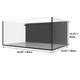 57 Gallon Shallow External Overflow Rimless Tank w/ Black Stand (Full Package)- Fiji Cube