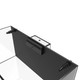 76 Gallon Shallow External Overflow Rimless Tank w/ White Stand (Full Package) - Fiji Cube