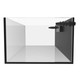 76 Gallon Shallow External Overflow Rimless Tank w/ White Stand (Full Package) - Fiji Cube