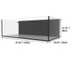 76 Gallon Shallow External Overflow Rimless Tank w/ White Stand (Full Package) - Fiji Cube