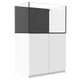 81 Gallon External Overflow Rimless Tank w/ White Stand (Full Package) - Fiji Cube