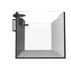 81 Gallon External Overflow Rimless Tank w/ White Stand (Full Package) - Fiji Cube