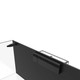 95 Gallon External Overflow Rimless Tank w/ Black Stand (Full Package) - Fiji Cube
