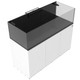 95 Gallon External Overflow Rimless Tank w/ White Stand (Full Package) - Fiji Cube