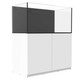 108 Gallon External Overflow Rimless Tank w/ White Stand (Full Package) - Fiji Cube