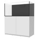 108 Gallon External Overflow Rimless Tank w/ White Stand (Full Package) - Fiji Cube
