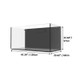108 Gallon External Overflow Rimless Tank w/ White Stand (Full Package) - Fiji Cube