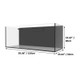 142 Gallon External Overflow Rimless Tank w/ White Stand (Full Package) - Fiji Cube