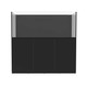 142 Gallon External Overflow Rimless Tank w/ Black Stand (Full Package) - Fiji Cube