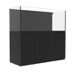 142 Gallon External Overflow Rimless Tank w/ Black Stand (Full Package) - Fiji Cube