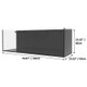 171 Gallon External Overflow Rimless Tank w/ Black Stand (Full Package) - Fiji Cube