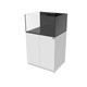 48 Gallon Shallow Internal Middle Rimless Tank w/ White Stand (Full Package) - Fiji Cube