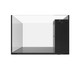 48 Gallon Shallow Internal Middle Rimless Tank w/ White Stand (Full Package) - Fiji Cube