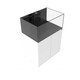 57 Gallon Shallow Internal Middle Rimless Tank w/ White Stand (Full Package) - Fiji Cube