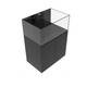 57 Gallon Shallow Internal Middle Rimless Tank w/ Black Stand (full Package) - Fiji Cube
