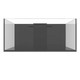 57 Gallon Shallow Internal Middle Rimless Tank w/ Black Stand (full Package) - Fiji Cube